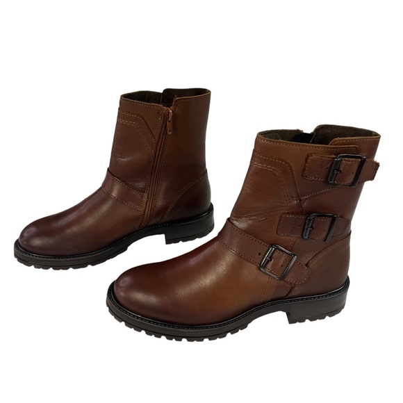 Bootlegger‎ Astra Buckled Moto Boots Womens Size EU38 US7-7.5 - Picture 3 of 14